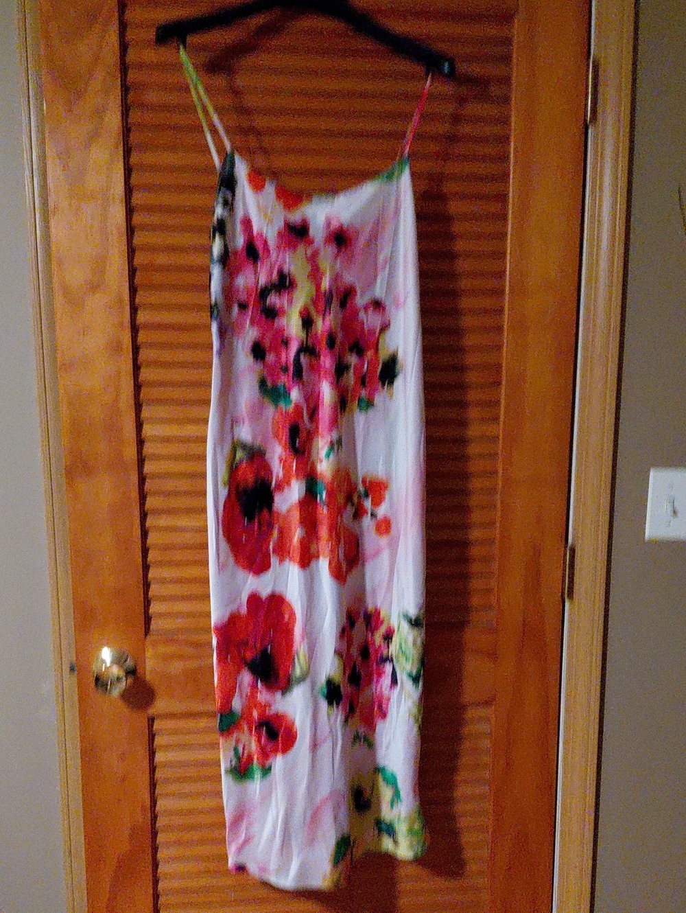 Natori Pink & Red Floral Nightdress And Robe